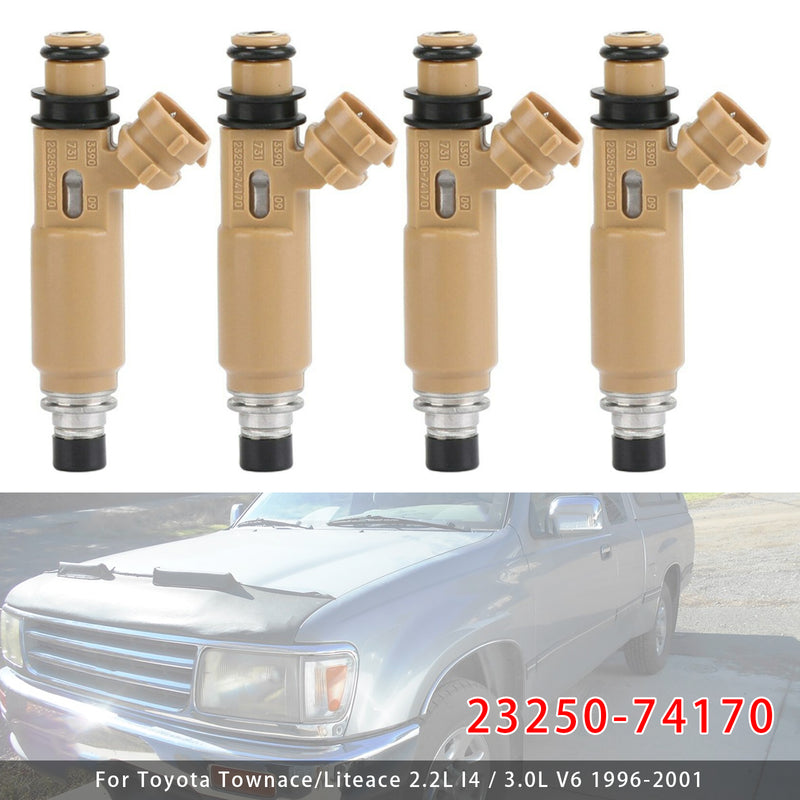 Toyota Avensis Carina Corona RAV4 2.2L 3.0L 23250-74170 4PCS Fuel Injector