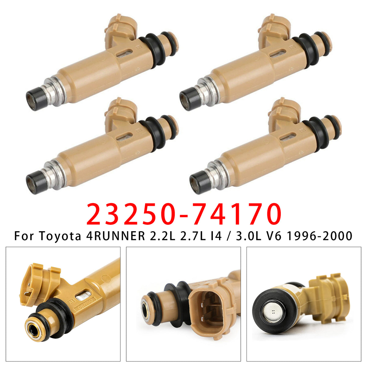 Toyota Avensis Carina Corona RAV4 2.2L 3.0L 23250-74170 4PCS Fuel Injector