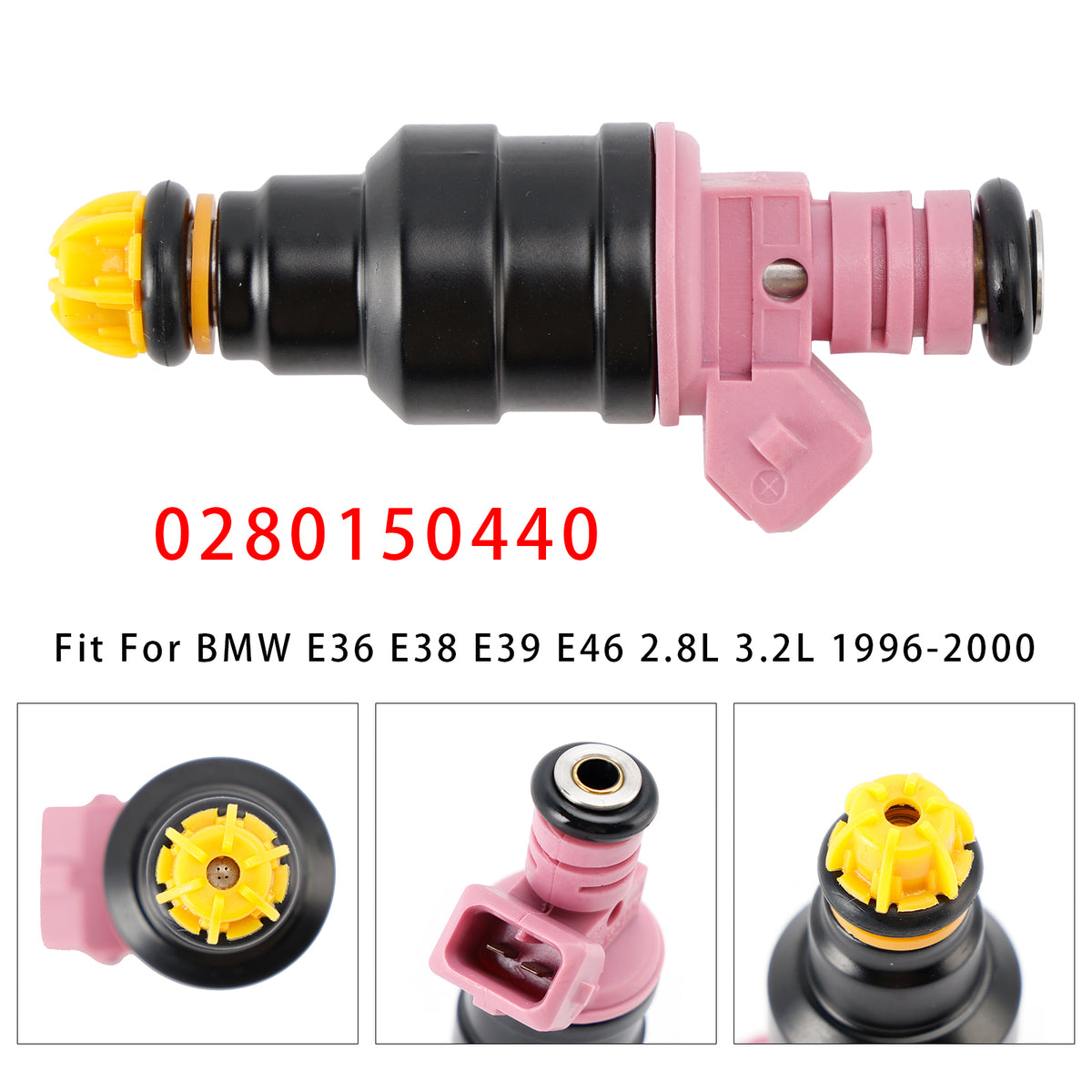 BMW E36 328i M3 E39 Z3 1996-2000 2.8L 3.2L 0280150440 1PCS Fuel Injector