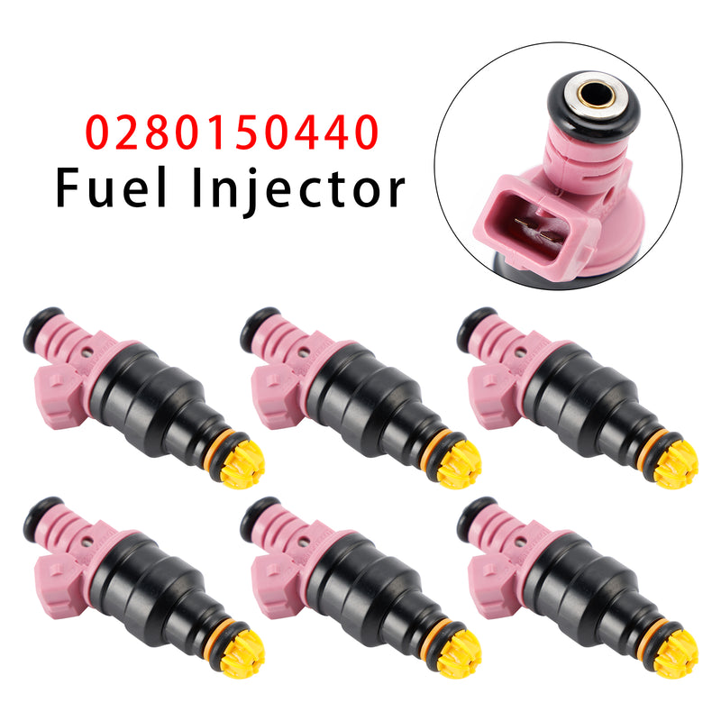 BMW E36 328i M3 E39 Z3 1996-2000 2.8L 3.2L 0280150440 6PCS Fuel Injector