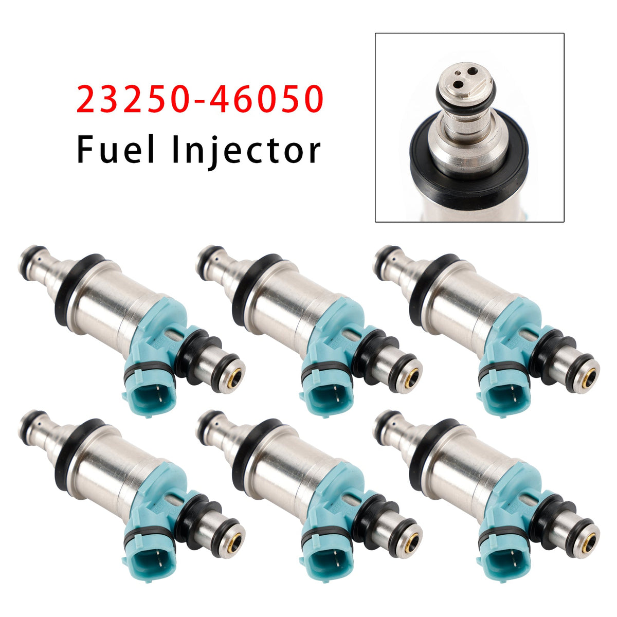 6PCS 23250-46050 Fuel Injector For Lexus GS300 Toyota Supra Non-turbo 3.0L 93-97