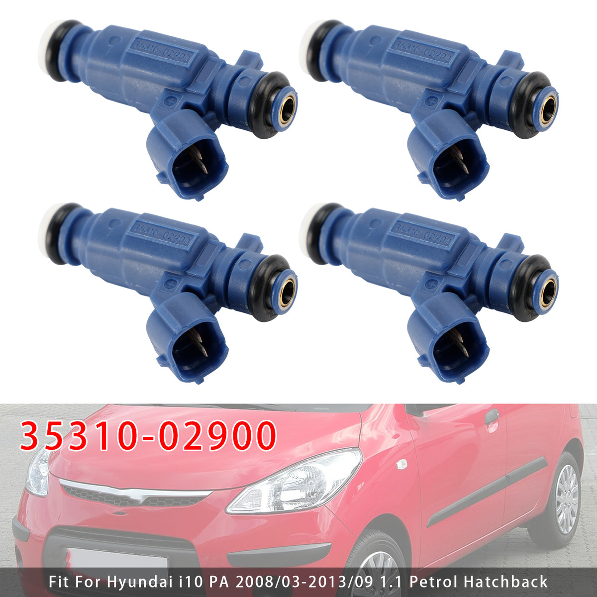 Hyundai i10 PA 1.1L Picanto SA 1.0L 1.1L 35310-02900 4PCS Fuel Injector