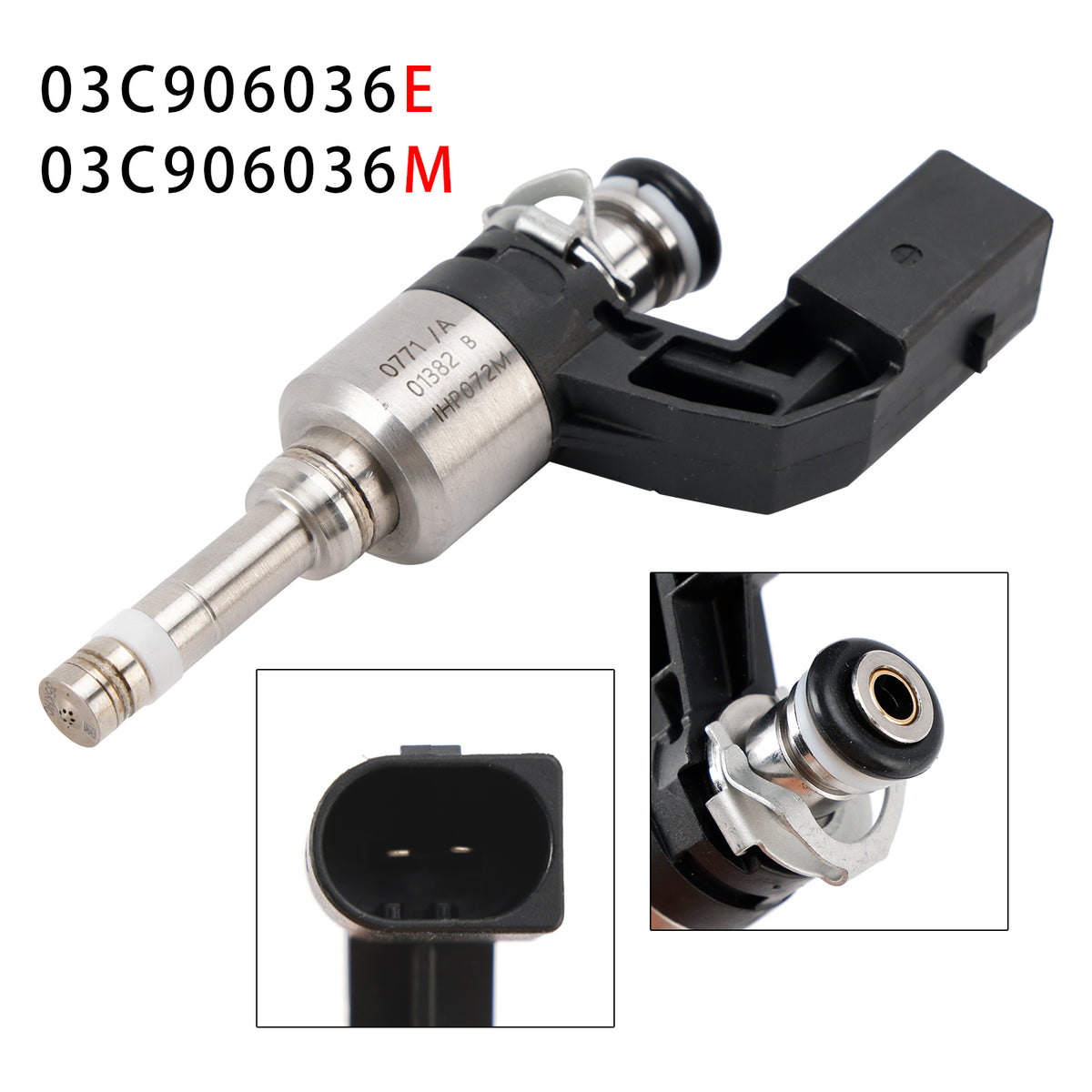 VW Golf V VI Polo Audi A1 1.4L 03C906036E 03C906036M 1PCS Fuel Injector