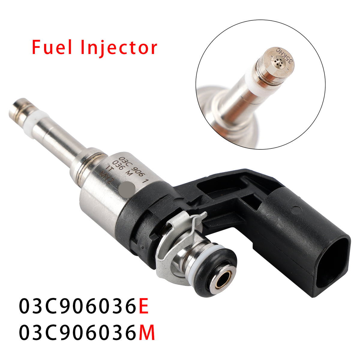 VW Golf V VI Polo Audi A1 1.4L 03C906036E 03C906036M 1PCS Fuel Injector