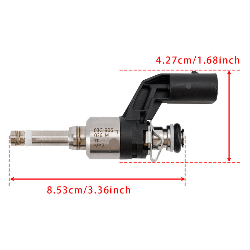 VW Golf V VI Polo Audi A1 1.4L 03C906036E 03C906036M 4PCS Fuel Injector