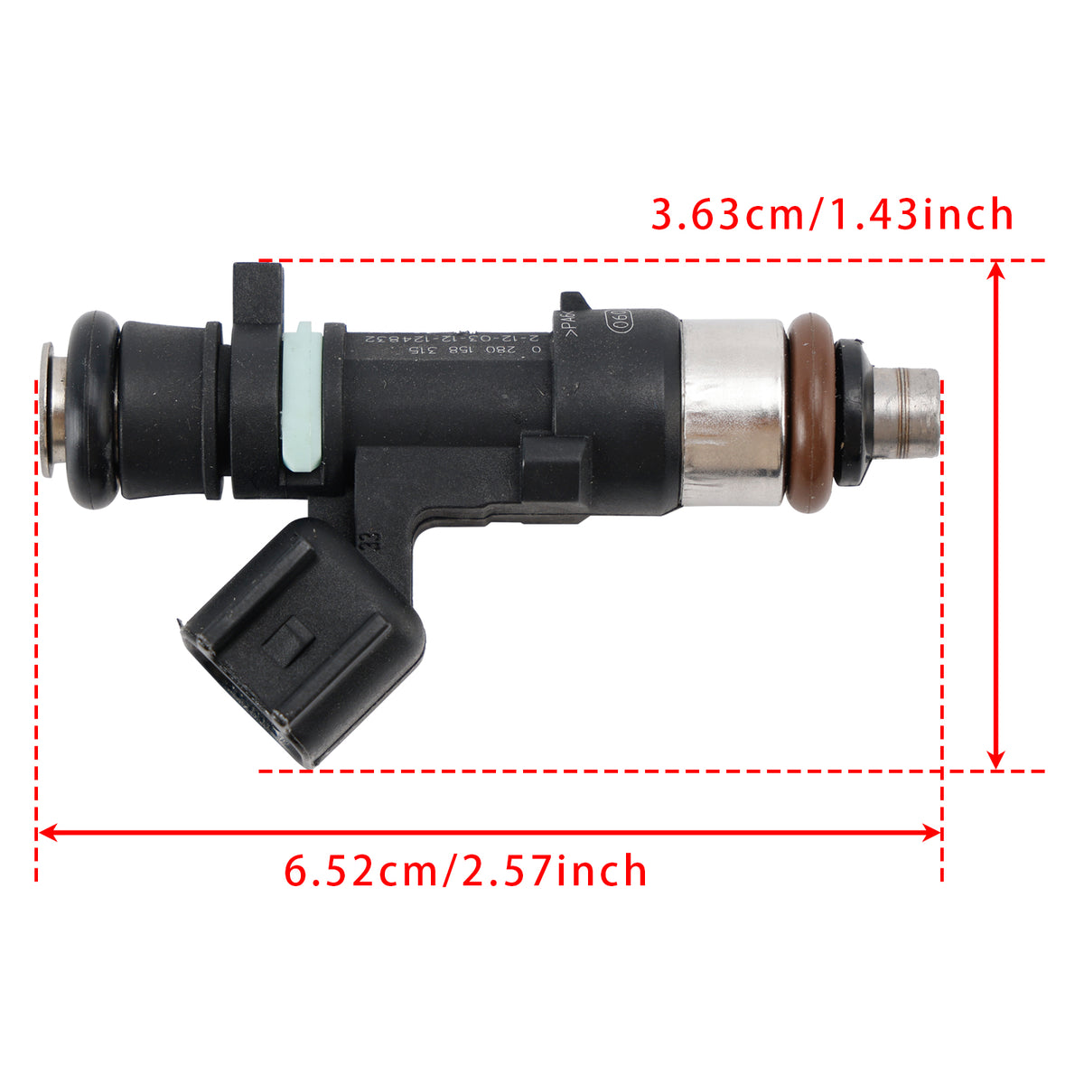 Volvo C30 S60 V50 V60 XC60 L5 2.5L 2005-2016 0280158315 1PCS Fuel Injector