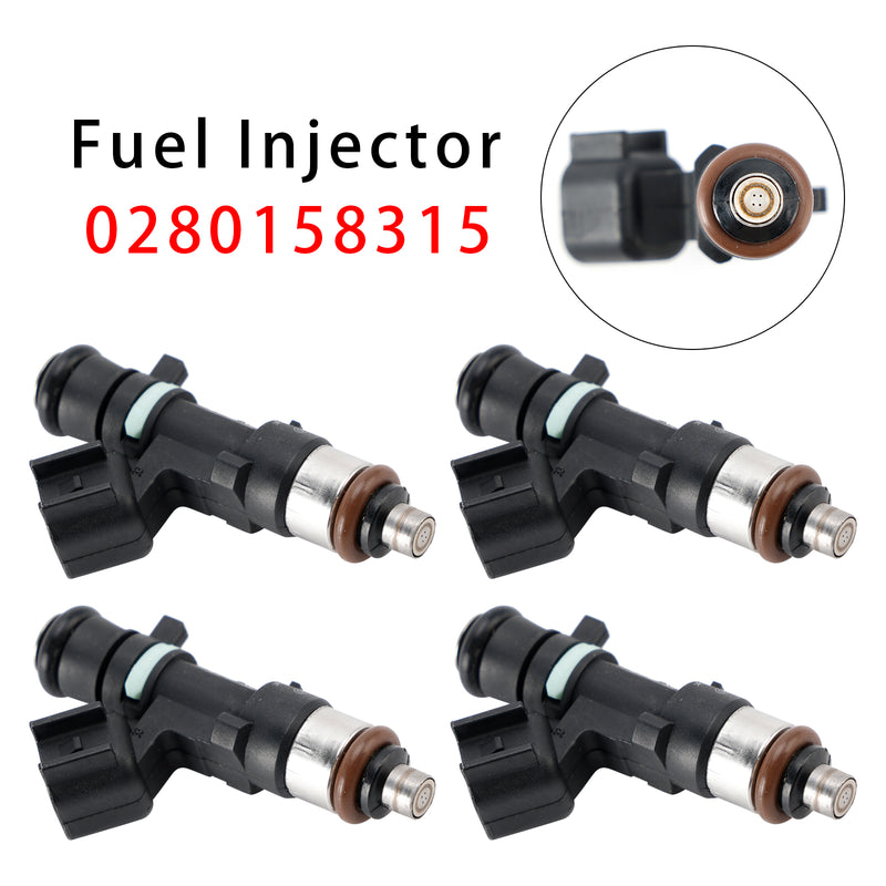 Volvo C30 S60 V50 V60 XC60 L5 2.5L 2005-2016 0280158315 4PCS Fuel Injector
