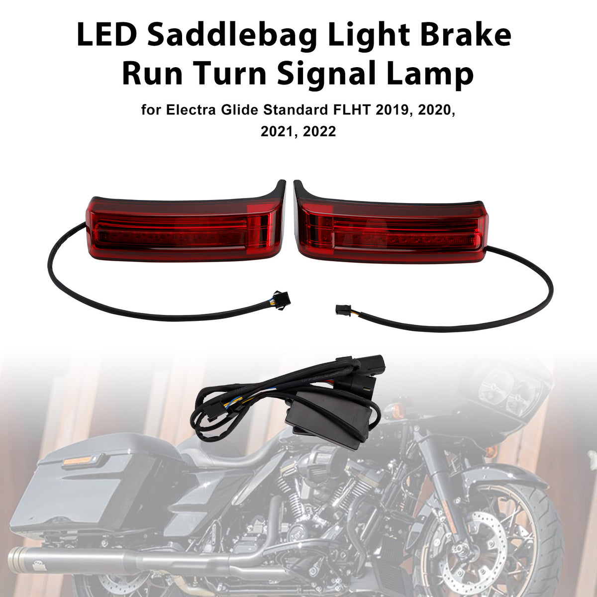 Touring Road Glide 2014-2023 Saddlebag Light Brake Run Turn Signal Lamp