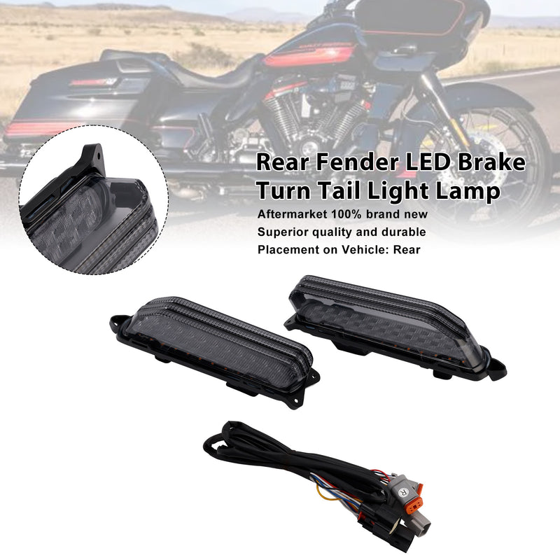 For Touring Electra Glide 2014-2024 Rear Fender Brake Turn Tail Light Lamp