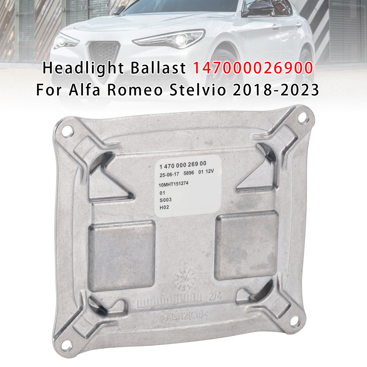 2018-2023 Alfa Romeo Stelvio Headlight Ballast 147000026900