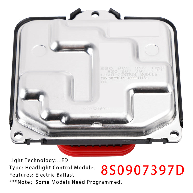 2016-2020 Audi A3 S3 RS3 8V 8VA 8VM facelift LED Light Control Module