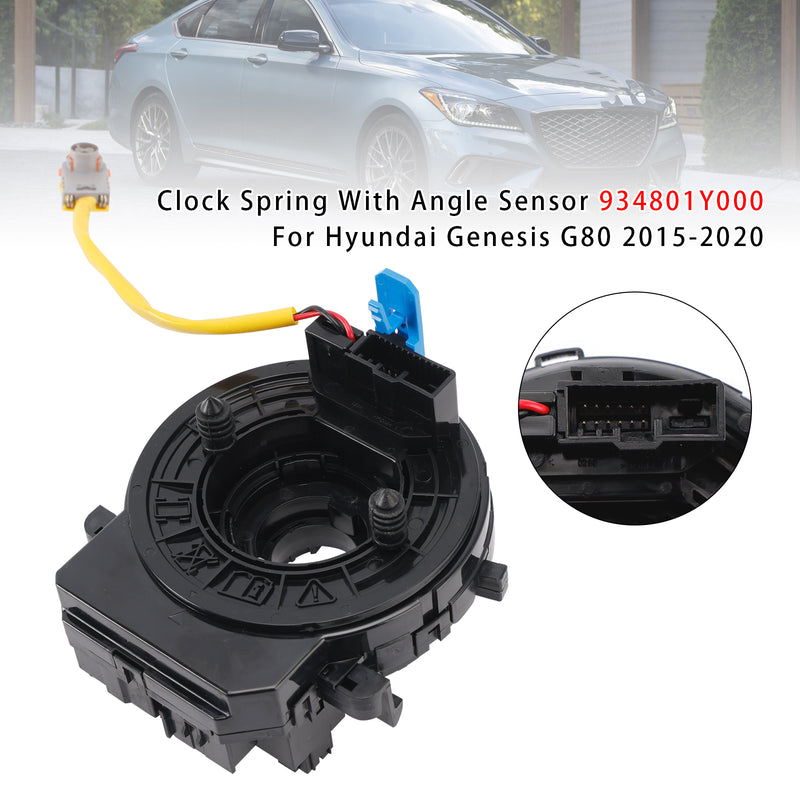 Hyundai Genesis G80 2015-2020 Clock Spring With Angle Sensor 934801Y000