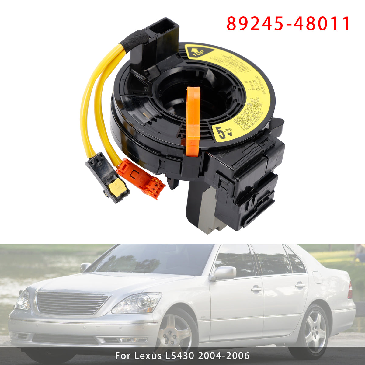 Lexus LS430 2004-2006 Clock Spring With Angle Sensor 89245-48011