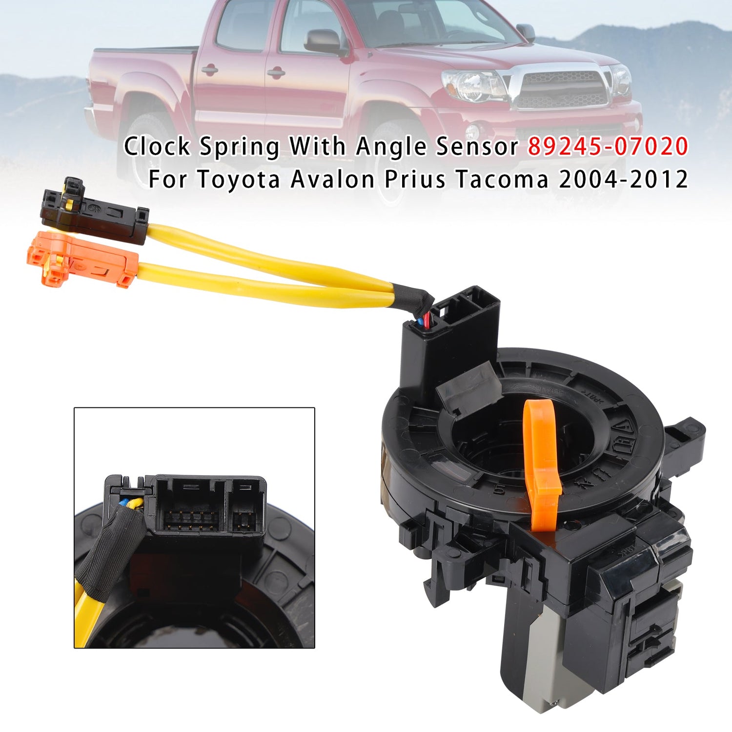 04-12 Toyota Avalon Prius Tacoma 89245-07020 Clock Spring With Angle Sensor