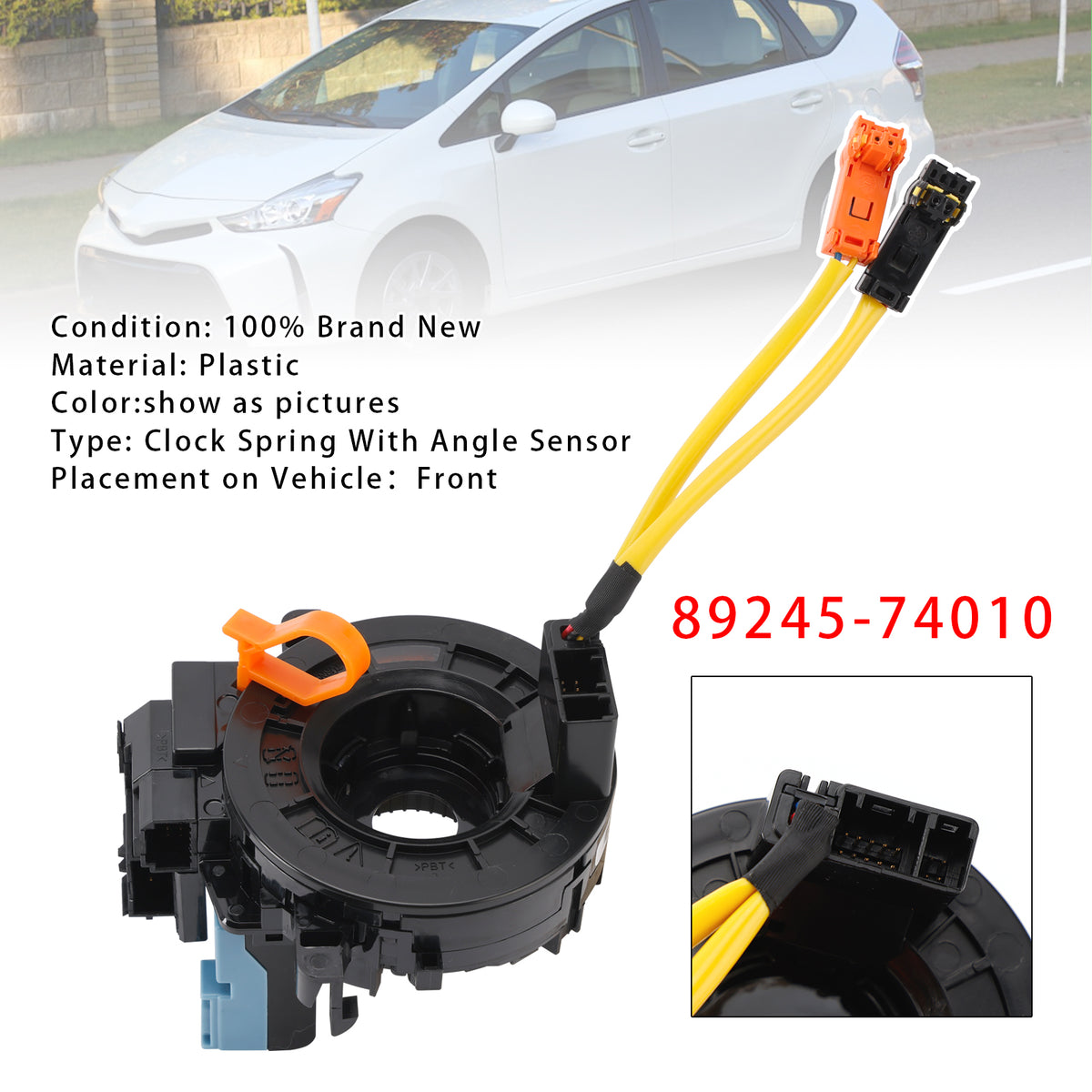Toyota Prius 2010-2015 Clock Spring With Angle Sensor 89245-74010
