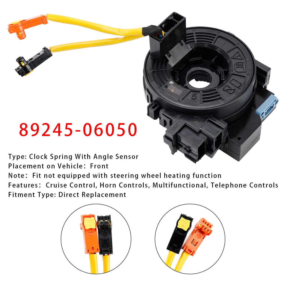 2012-2017 Toyota Camry 89245-06050 Clock Spring With Angle Sensor