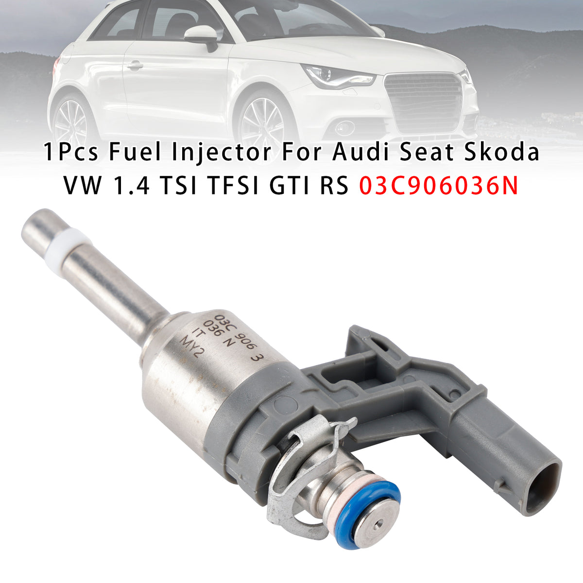 Audi Seat Skoda VW 1.4 TSI TFSI GTI RS 03C906036N 1PCS Fuel Injector