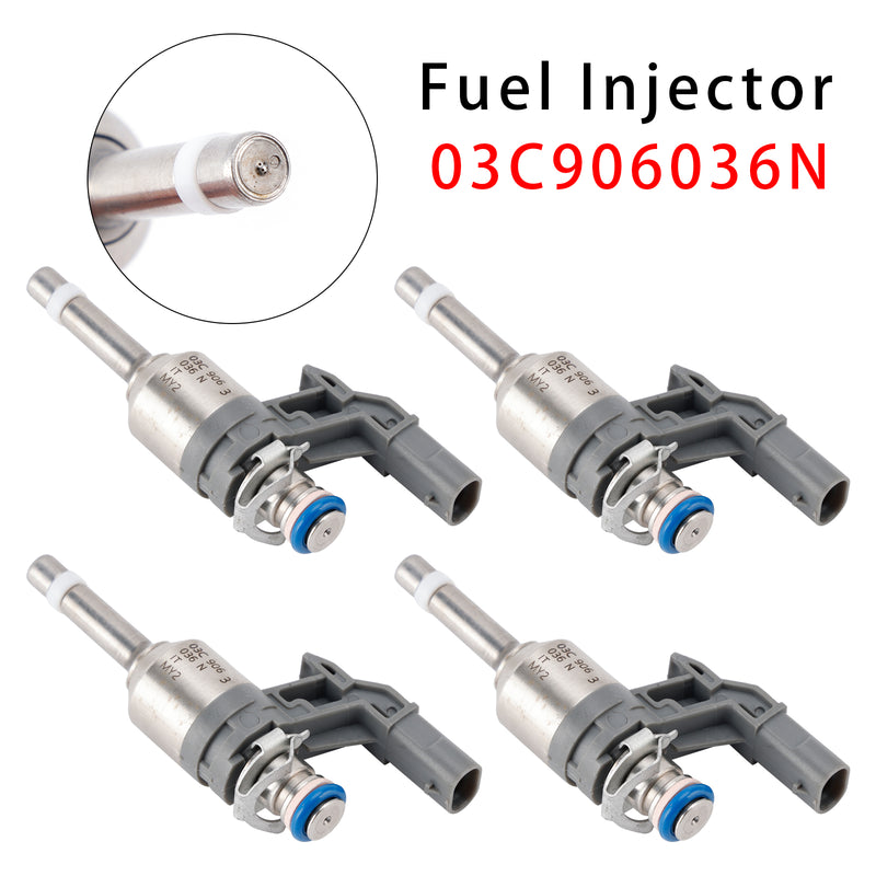 Audi Seat Skoda VW 1.4 TSI TFSI GTI RS 03C906036N 4PCS Fuel Injector