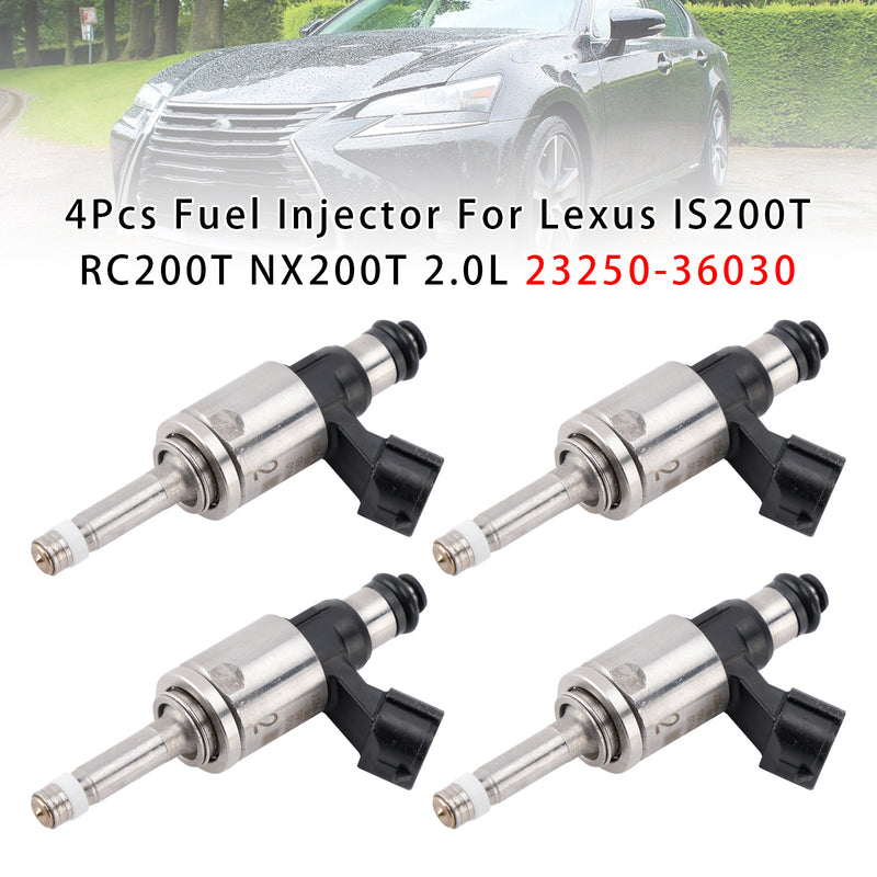 Lexus IS200T RC200T NX200T 2.0L 23250-36030 4PCS Fuel Injector