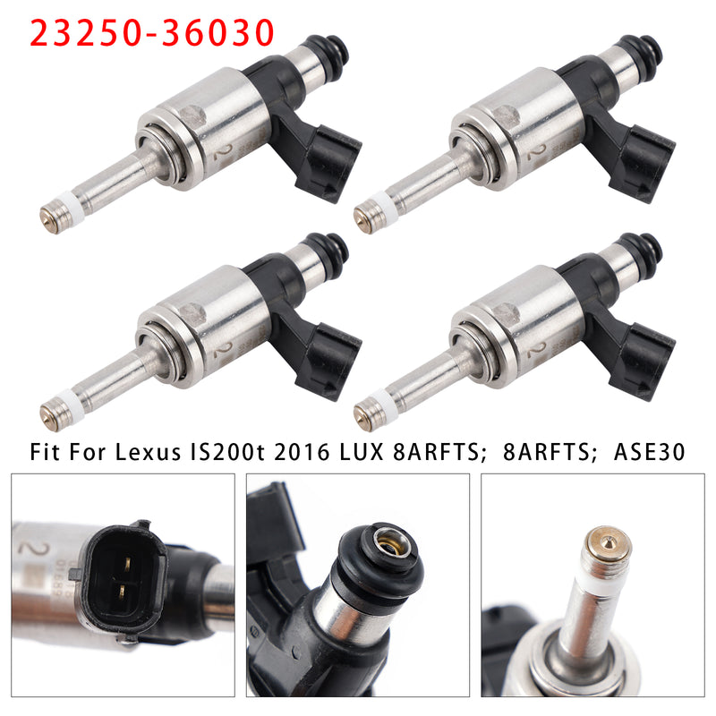Lexus IS200T RC200T NX200T 2.0L 23250-36030 4PCS Fuel Injector