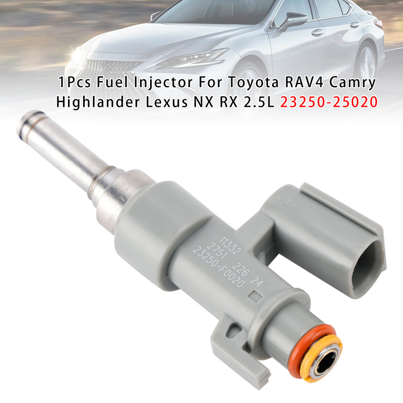 Toyota RAV4 Camry Highlander Lexus NX RX 2.5L 23250-25020 1PCS Fuel Injector