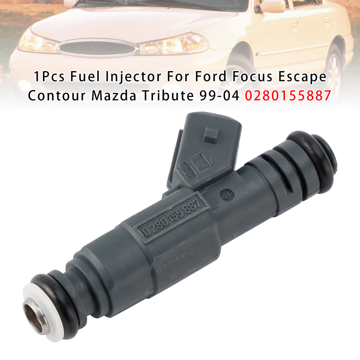 Ford Focus Escape Contour Mazda Tribute 1999-2004 0280155887 1PCS Fuel Injector
