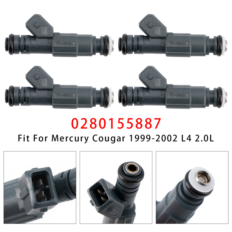 Ford Focus Escape Contour Mazda Tribute 1999-2004 0280155887 4PCS Fuel Injector