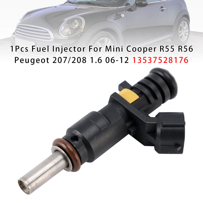 Mini Cooper R55 R56 Peugeot 207/208 1.6 2006-2012 13537528176 1PCS Fuel Injector