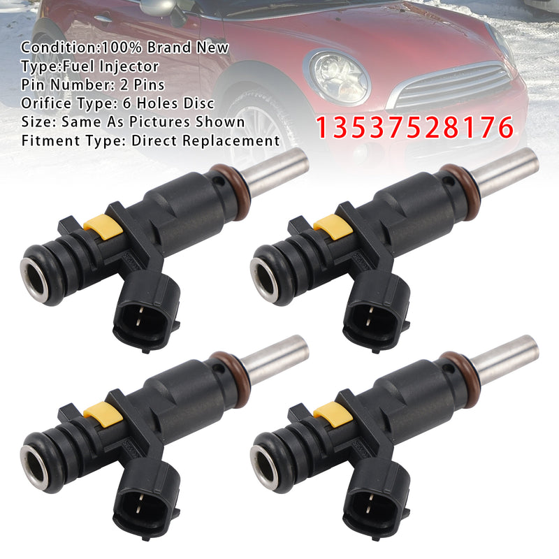 Mini Cooper R55 R56 Peugeot 207/208 1.6 2006-2012 13537528176 4PCS Fuel Injector
