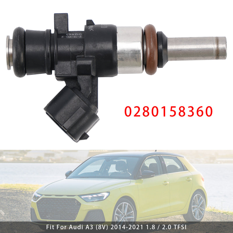 VW Golf GTI R Audi A3 S3 2.0 CJX CHH 0280158360 1PCS Fuel Injector
