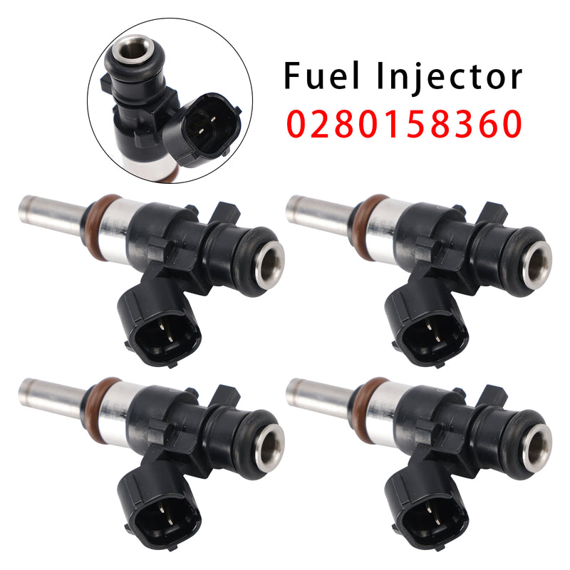 VW Golf GTI R Audi A3 S3 2.0 CJX CHH 0280158360 4PCS Fuel Injector