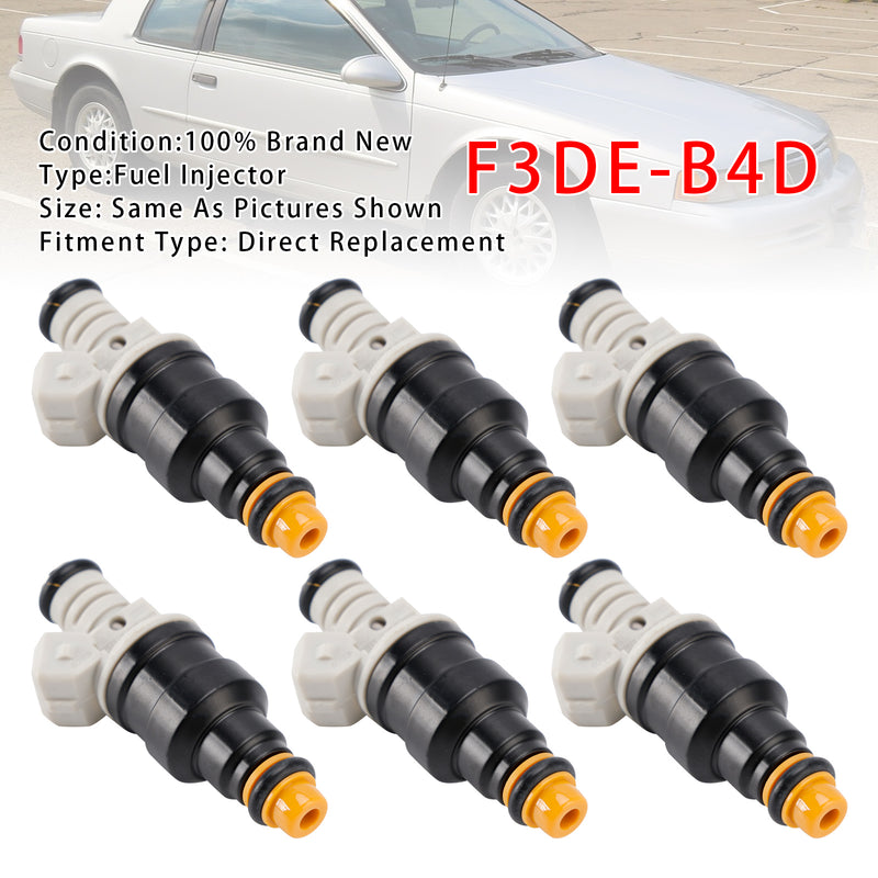 Ford Mustang Thunderbird Mercury 3.8L V6 1994-1997 F3DE-B4D 6PCS Fuel Injector