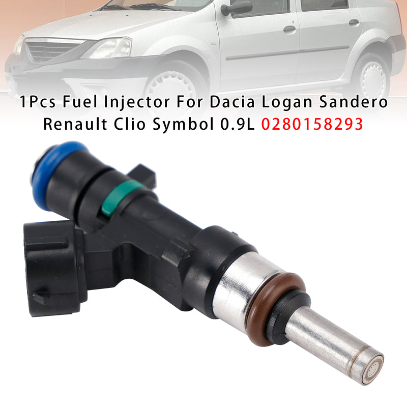 Dacia Logan Sandero Renault Clio Symbol 0.9L 0280158293 1PCS Fuel Injector