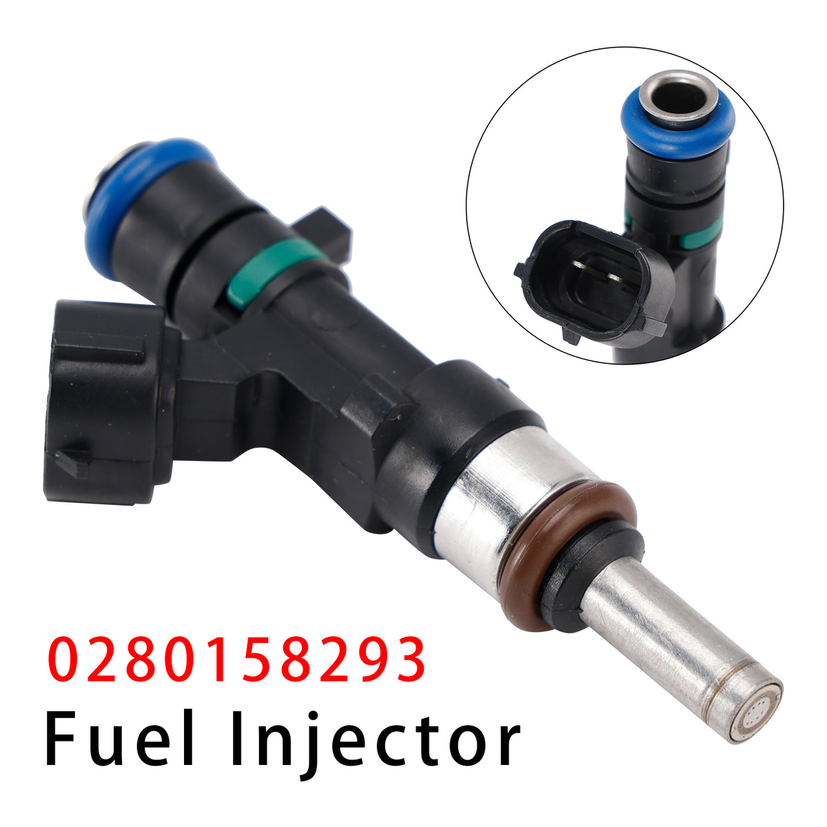 Dacia Logan Sandero Renault Clio Symbol 0.9L 0280158293 1PCS Fuel Injector