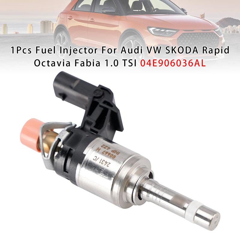 Audi VW SKODA Rapid Octavia Fabia 1.0 TSI 04E906036AL 1PCS Fuel Injector
