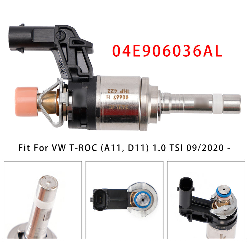 Audi VW SKODA Rapid Octavia Fabia 1.0 TSI 04E906036AL 1PCS Fuel Injector