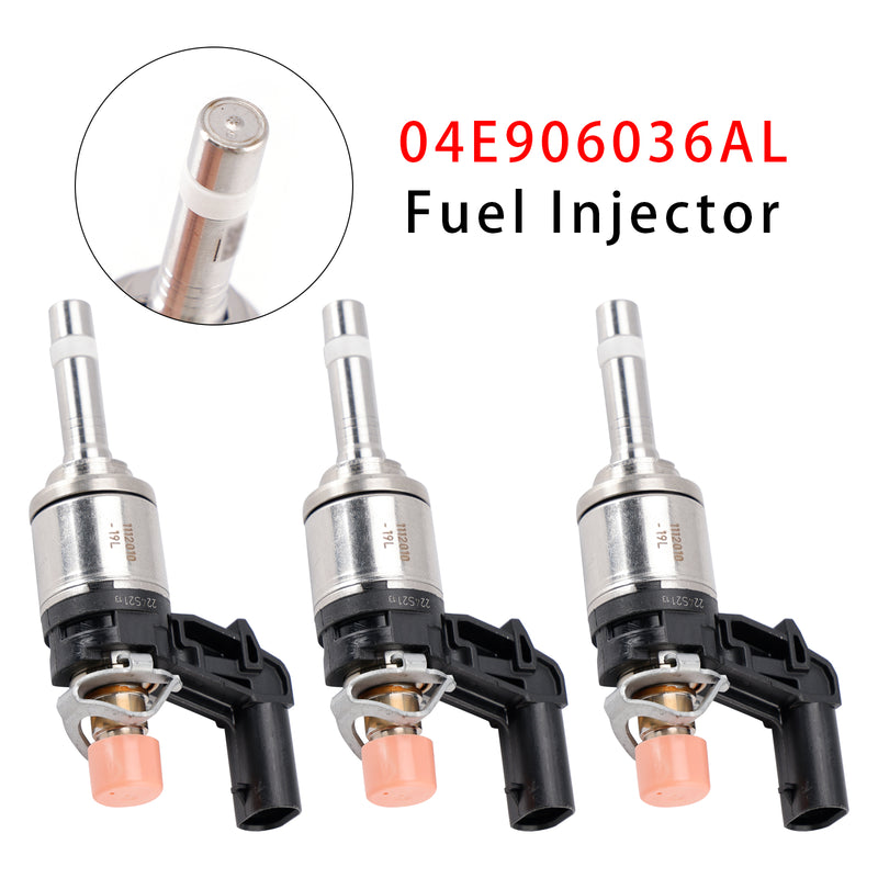 Audi VW SKODA Rapid Octavia Fabia 1.0 TSI 04E906036AL 3Pcs Fuel Injector