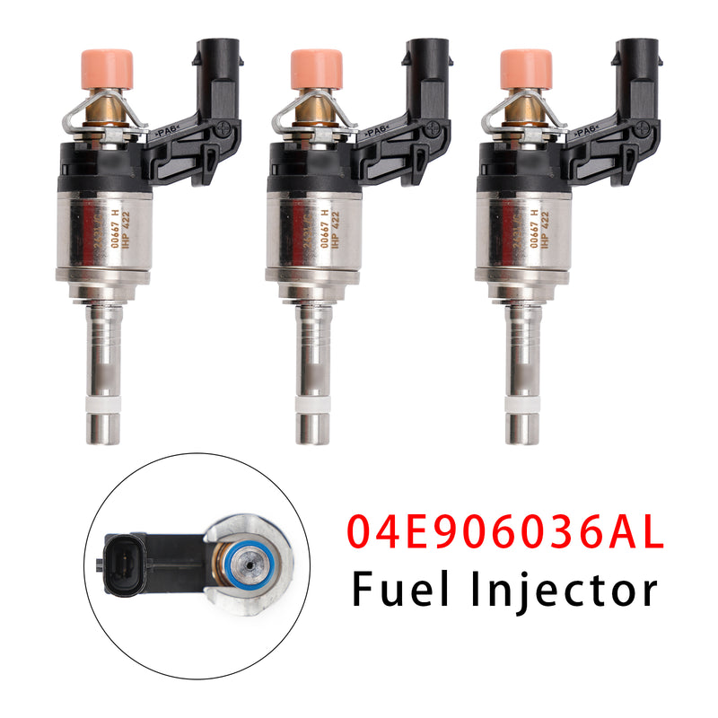 Audi VW SKODA Rapid Octavia Fabia 1.0 TSI 04E906036AL 3Pcs Fuel Injector