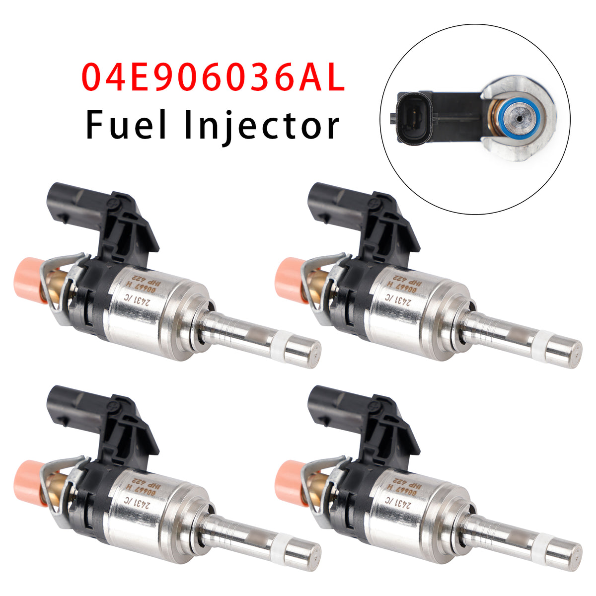 Audi VW SKODA Rapid Octavia Fabia 1.0 TSI 04E906036AL 4PCS Fuel Injector