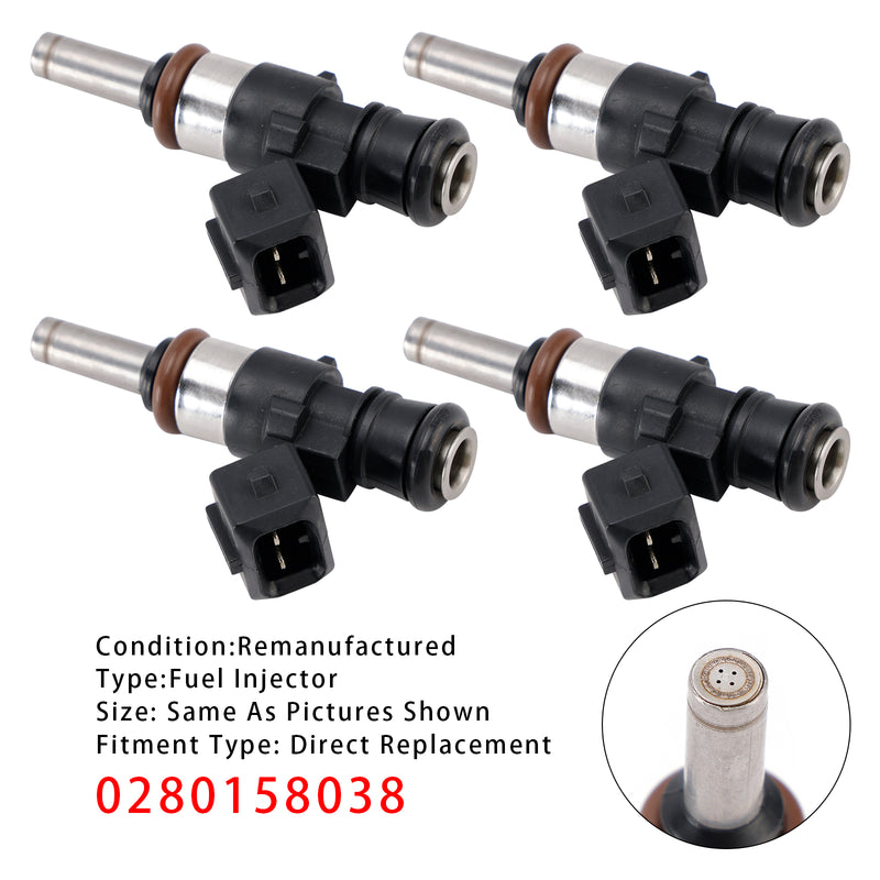 BMW F650 F700 F800 GS R1200 GS/RS/RT 0280158038 4PCS Fuel Injector