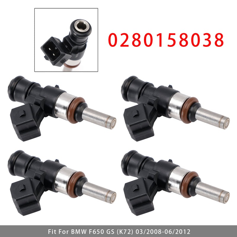 BMW F650 F700 F800 GS R1200 GS/RS/RT 0280158038 4PCS Fuel Injector