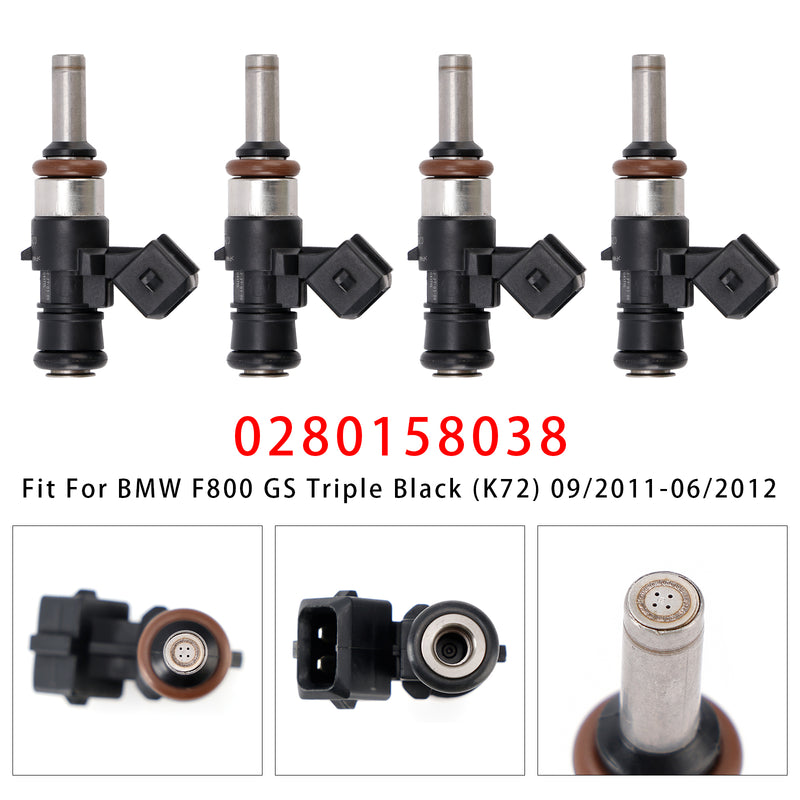 BMW F650 F700 F800 GS R1200 GS/RS/RT 0280158038 4PCS Fuel Injector