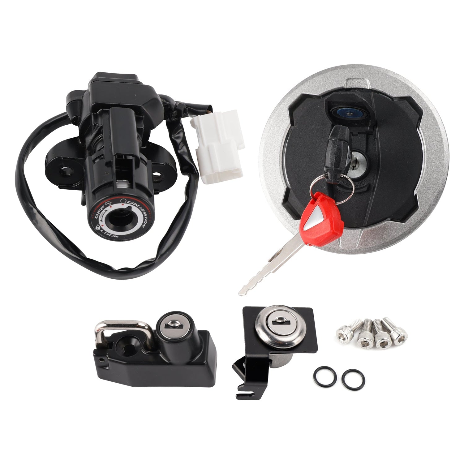 Kawasaki Ninja 500 Z500 2024-2026 Ignition Switch Gas Cap Helmet Seat Lock Set