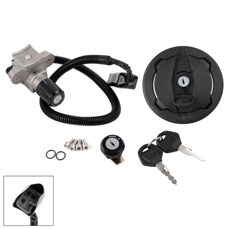 Kawasaki KLX230 KLX230S SM 2020-2025 Ignition Key Switch Fuel Cap Seat Lock Set