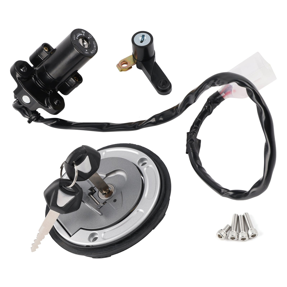 Yamaha YZF R3 R25 ABS 2019-2024 Ignition Key Switch Fuel Cap Seat Lock Set