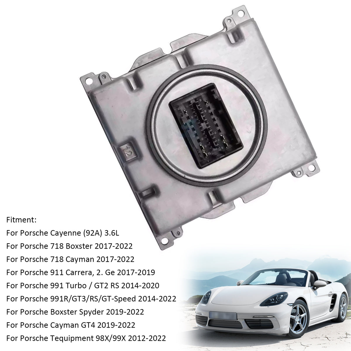 Porsche Cayenne 911 718 Headlight Led Module Ballast 7PP941572BB