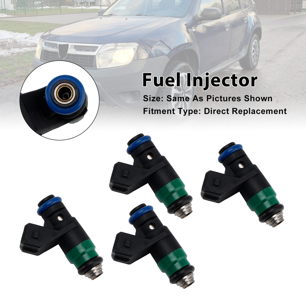 Dacia Renault Clio II 1.4 16V 1.6 16V H82132254 4PCS Fuel Injector