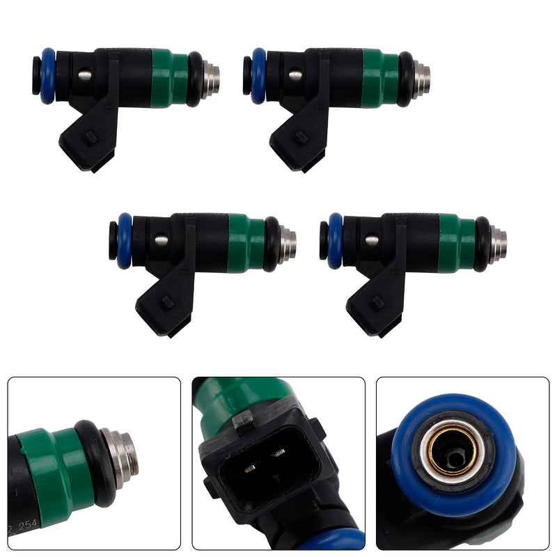 Dacia Renault Clio II 1.4 16V 1.6 16V H82132254 4PCS Fuel Injector