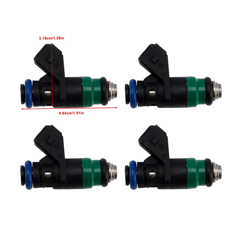 Dacia Renault Clio II 1.4 16V 1.6 16V H82132254 4PCS Fuel Injector