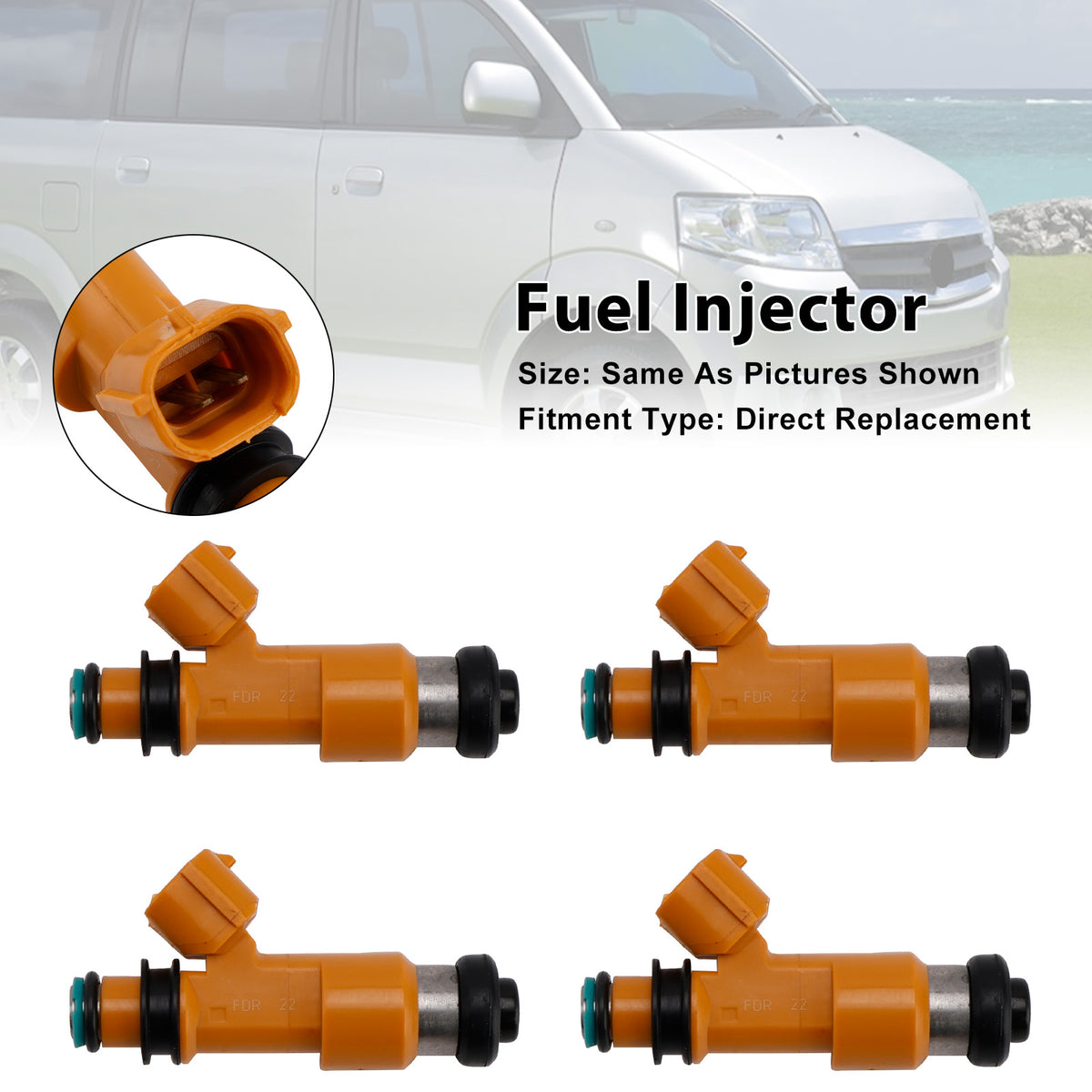 Suzuki APV Suzuki Futura 1500cc SL415 Euro II 15710-61J00 4PCS Fuel Injector